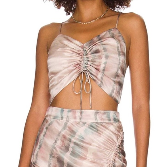 All Saints Alexia Marea Silk Blend Top NWT - Picture 1 of 7